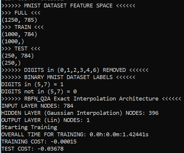 Radial Basis Function Architecture